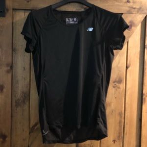 Black new balance running shirt